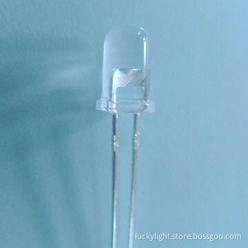 5mm Round Blue LED with 470nm Wavelength, Viewing Angle of 15 Degrees